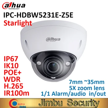 Dahua IP Dome camera IPC-HDBW5231E-Z5E starlight 2MP POE+ WDR IR100m 7mm ~35mm 5Xzoom lens IP67 IK10 Alarm in/out audio in/out
Dahua IP Dome camera IPC-HDBW5231E-Z5E starlight 2MP POE+ WDR IR100m 7mm ~35mm 5Xzoom lens IP67 IK10 Alarm in/out audio in/out