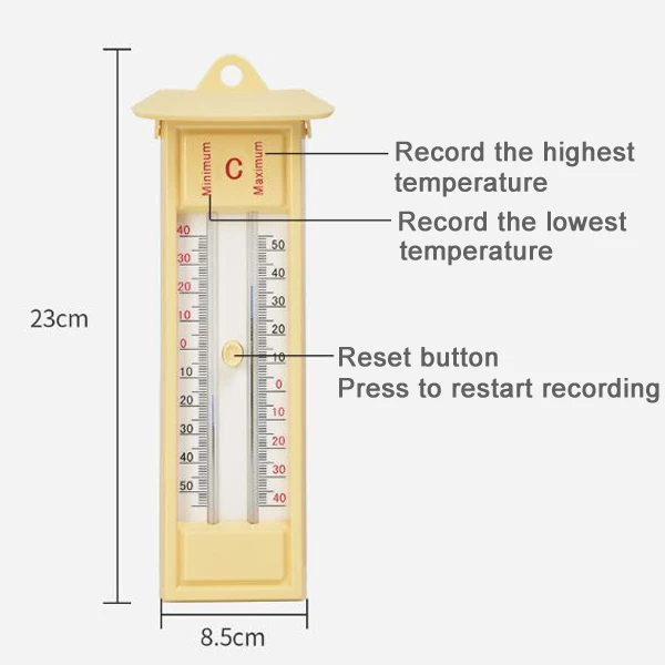 Traditional Greenhouse Wall Thermometer for Home Office Room Indoor Outdoor SLC88
Traditional Greenhouse Wall Thermometer for Home Office Room Indoor Outdoor SLC88