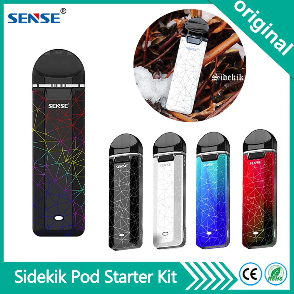 Original Sense Sidekik Pod Vape Kit With 460mAh Battery 3ML Cartridge Vape Pen Electronic Cigarette Starter Kit
Original Sense Sidekik Pod Vape Kit With 460mAh Battery 3ML Cartridge Vape Pen Electronic Cigarette Starter Kit