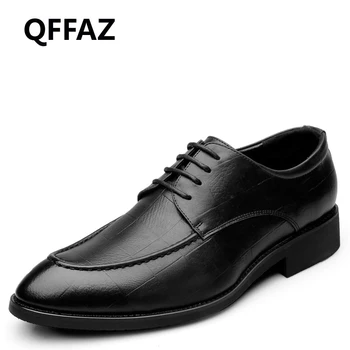 QFFAZ 2018 Spring New Retro Leather Men Dress Shoes Men Oxford Shoes Men Flats Formal Shoes Breathable Wedding Shoes Black Brown
QFFAZ 2018 Spring New Retro Leather Men Dress Shoes Men Oxford Shoes Men Flats Formal Shoes Breathable Wedding Shoes Black Brown