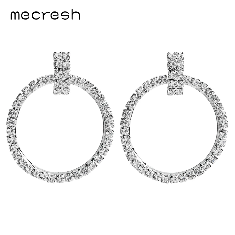 Mecresh Silver Color Crystal Round Drop Earrings Korean Rhinestone Women Circle Earrings Wedding Engagement Party Jewelry EH1279
Mecresh Silver Color Crystal Round Drop Earrings Korean Rhinestone Women Circle Earrings Wedding Engagement Party Jewelry EH1279