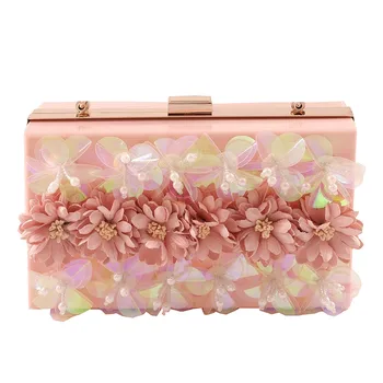 2018 High Quality Luxury Handmade Flowers Evening Bags Brand Dinner Clutch Purse With Pearl Chain Flower Banquet Bags
2018 High Quality Luxury Handmade Flowers Evening Bags Brand Dinner Clutch Purse With Pearl Chain Flower Banquet Bags
