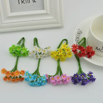 10pcs slik Mini chrysanthemum lovely bouquet Fake gerbera diy wreath Candy box gift Handmade material Artificial flowers
10pcs slik Mini chrysanthemum lovely bouquet Fake gerbera diy wreath Candy box gift Handmade material Artificial flowers