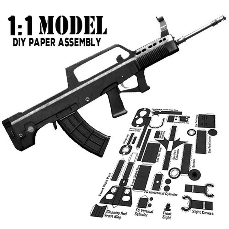 1:1 Chinese-95 Toy Gun Model Paper Assembled Educational Toy Building Construction Toys Card Model Building Sets
1:1 Chinese-95 Toy Gun Model Paper Assembled Educational Toy Building Construction Toys Card Model Building Sets