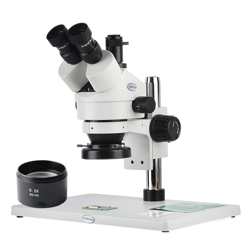 Trinocular Stereo Zoom Mobile Phone Repair Microscope,3.5-45X Magnification,WF10X Eyepieces,144 LED Ring Light,0.5X Objective
Trinocular Stereo Zoom Mobile Phone Repair Microscope,3.5-45X Magnification,WF10X Eyepieces,144 LED Ring Light,0.5X Objective