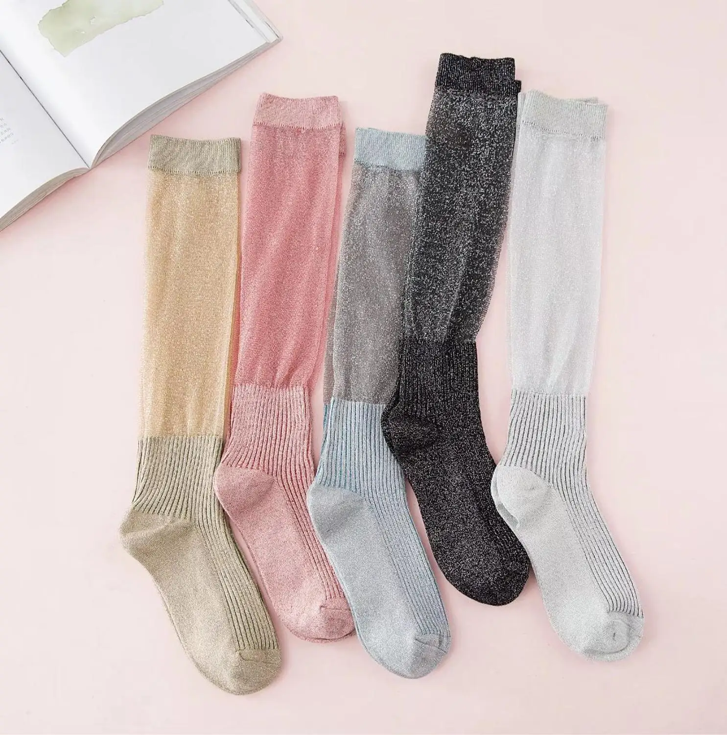 Women Fashionable Cotton Spring Autumn Socks Striped Long Heap Crew Sliver Onion Breathable Mesh Japanese Korean Casual Socks
Women Fashionable Cotton Spring Autumn Socks Striped Long Heap Crew Sliver Onion Breathable Mesh Japanese Korean Casual Socks