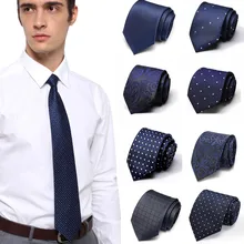 Neckties 7.5cm Slim Silk Neck Ties for Men Striped & Dot Wedding Suits Gravatas Business Neckwear Polyester Corbatas Neckties 7.5cm Slim Silk Neck Ties for Men Striped & Dot Wedding Suits Gravatas Business Neckwear Polyester Corbatas