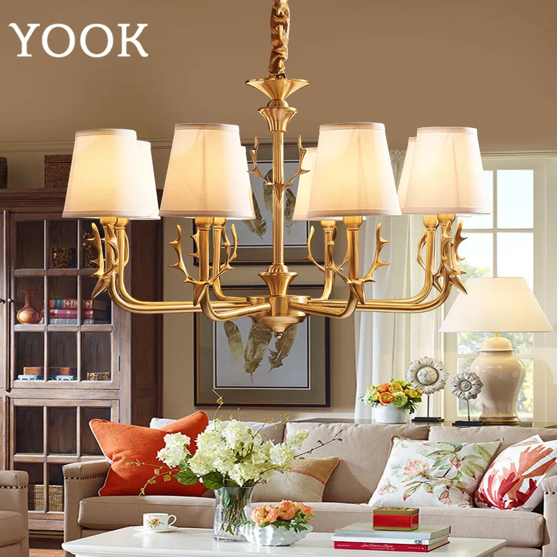 YOOK 102cmX50cm LED Chandelier Fabric Chandelier for Living Room Dining Room Study Bedroom Copper Chandelier Ant E14 110V 220V
YOOK 102cmX50cm LED Chandelier Fabric Chandelier for Living Room Dining Room Study Bedroom Copper Chandelier Ant E14 110V 220V