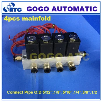 4pcs manifold valve connet pipe O.D 5/32 1/8 5/16 1/4 3/8 1/2 Pneumatic direct act solenoid valve 2V025-06 24V DC gas valve set
4pcs manifold valve connet pipe O.D 5/32 1/8 5/16 1/4 3/8 1/2 Pneumatic direct act solenoid valve 2V025-06 24V DC gas valve set