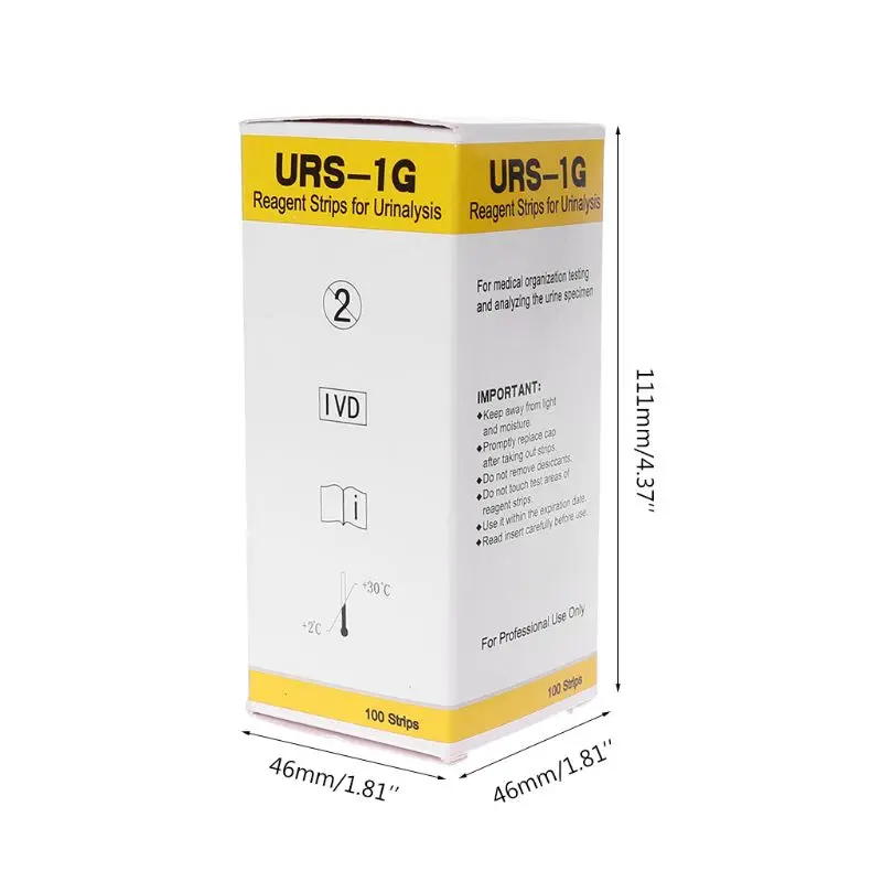 100 strips URS-1G Glucose Urine Test Strip Reagent Strip For Urinalysis With Anti-VC Interference Ability
100 strips URS-1G Glucose Urine Test Strip Reagent Strip For Urinalysis With Anti-VC Interference Ability