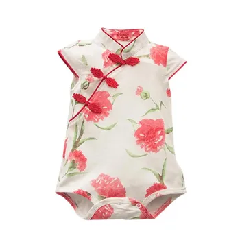 Baby Girl Clothes 2018 Summer Baby Chinese Style Rompers floral print New born Baby Clothes roupa menina Infant Baby Girl Romper
Baby Girl Clothes 2018 Summer Baby Chinese Style Rompers floral print New born Baby Clothes roupa menina Infant Baby Girl Romper