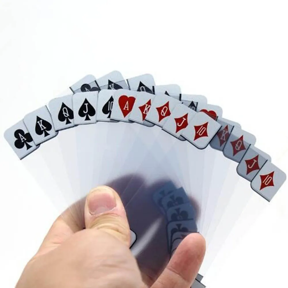 2018 New Novelty Toy Magic Cards Toy Transparent Clear Plastic PVC Magic Waterproof Multi-colored Playing Cards
2018 New Novelty Toy Magic Cards Toy Transparent Clear Plastic PVC Magic Waterproof Multi-colored Playing Cards