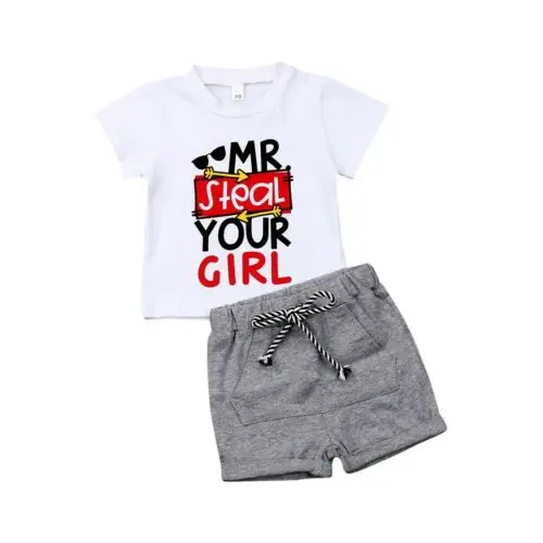 Toddler Boy Clothes Newborn Baby Boy Girls Cotton T-shirt Tops +Shorts 2pcs Outfits Set Clothes Size 0-3Y
Toddler Boy Clothes Newborn Baby Boy Girls Cotton T-shirt Tops +Shorts 2pcs Outfits Set Clothes Size 0-3Y