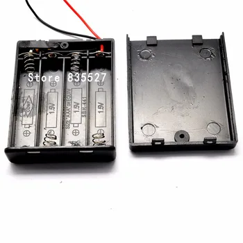 50pcs/lot 6 Volt battery Holder Four AAA Battery Box Case With ON / OFF power switch and cover 4 x AAA Black omniseal
50pcs/lot 6 Volt battery Holder Four AAA Battery Box Case With ON / OFF power switch and cover 4 x AAA Black omniseal