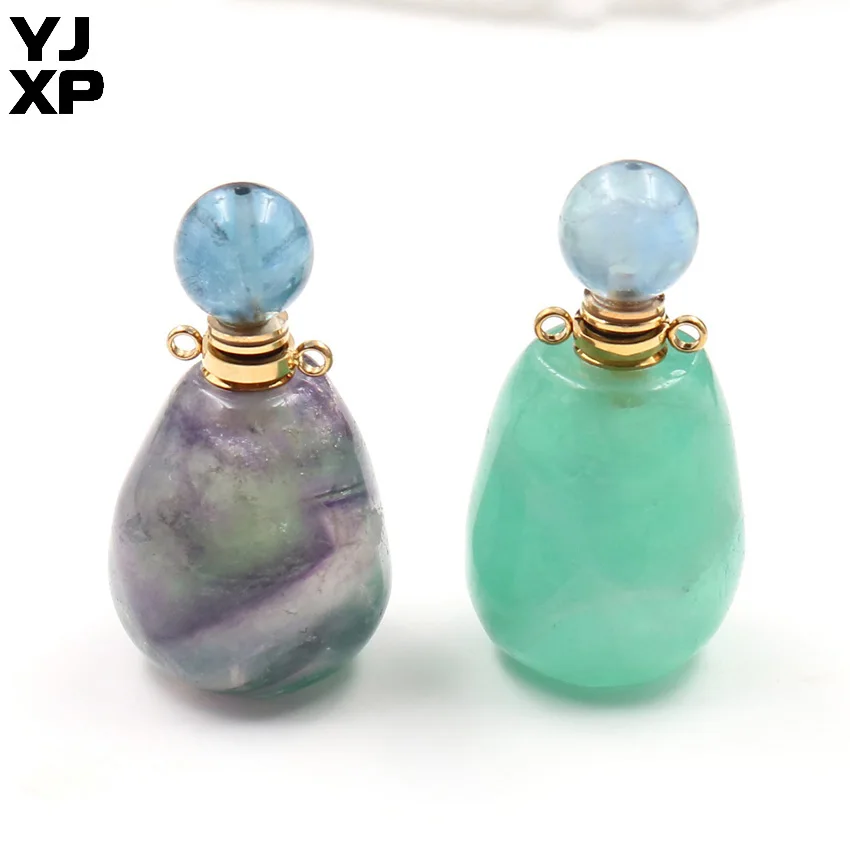 YJXP New Arrival Polished Natural Fluorite Stone Perfume Oil Bottle Pendant Necklace for Women Reiki Healing Charms Jewelry 1PCS
YJXP New Arrival Polished Natural Fluorite Stone Perfume Oil Bottle Pendant Necklace for Women Reiki Healing Charms Jewelry 1PCS