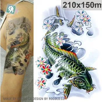 waterproof tatoo temporary stickers for men women Domineering carp design large arm tattoo sticker Free Shipping LC2821
waterproof tatoo temporary stickers for men women Domineering carp design large arm tattoo sticker Free Shipping LC2821