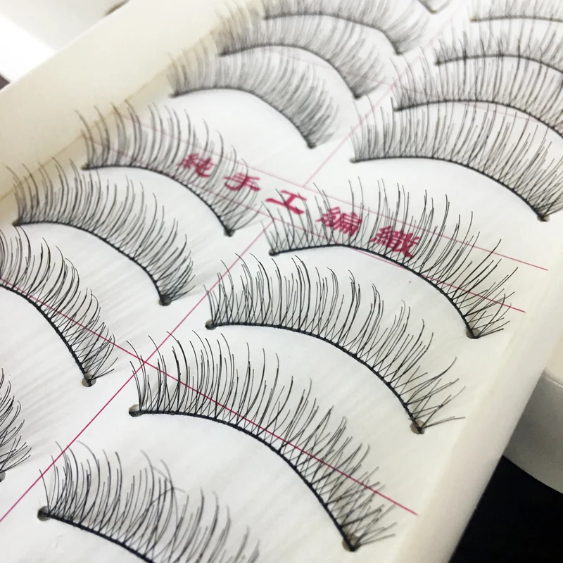 10Pair Semi-Hand Made Soft Black Long Fake Eyelashes Plastic Cotton Stalk False Eyelashes Eye Lashes Extensions Cosmetics Makeup
10Pair Semi-Hand Made Soft Black Long Fake Eyelashes Plastic Cotton Stalk False Eyelashes Eye Lashes Extensions Cosmetics Makeup