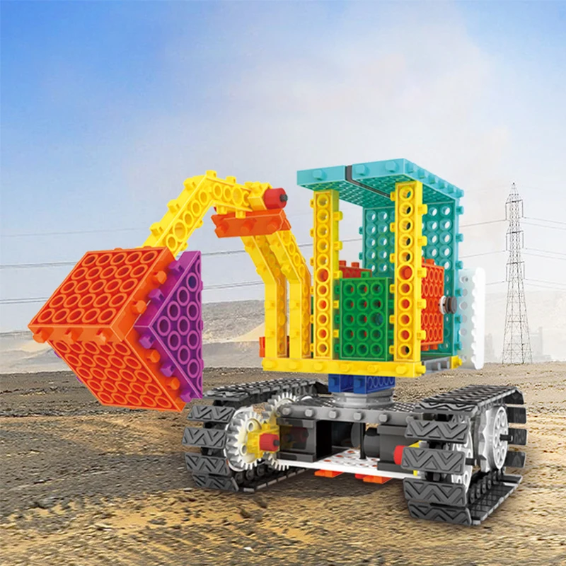 150 PCS STEM DIY Excavator Control Electronic Building Block Educational Science Toys Kit Learning Education Toys for Children
150 PCS STEM DIY Excavator Control Electronic Building Block Educational Science Toys Kit Learning Education Toys for Children