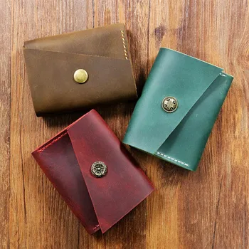 Personalized Vintage distressed leather women men business card holder/ business card case organizer / credit card holder wallet
Personalized Vintage distressed leather women men business card holder/ business card case organizer / credit card holder wallet