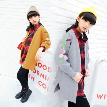 New Winter Sweater Cardigan Girls Wear Embroidered Knitted Coat Long Style Girls Cardigan
New Winter Sweater Cardigan Girls Wear Embroidered Knitted Coat Long Style Girls Cardigan