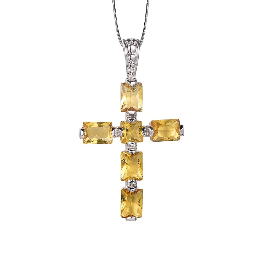 Yellow Crystal Zircon 925 Sterling Silver Beautiful Cross Pendant Free Shipping Attractive Jewelry Cross Pendant TE707
Yellow Crystal Zircon 925 Sterling Silver Beautiful Cross Pendant Free Shipping Attractive Jewelry Cross Pendant TE707