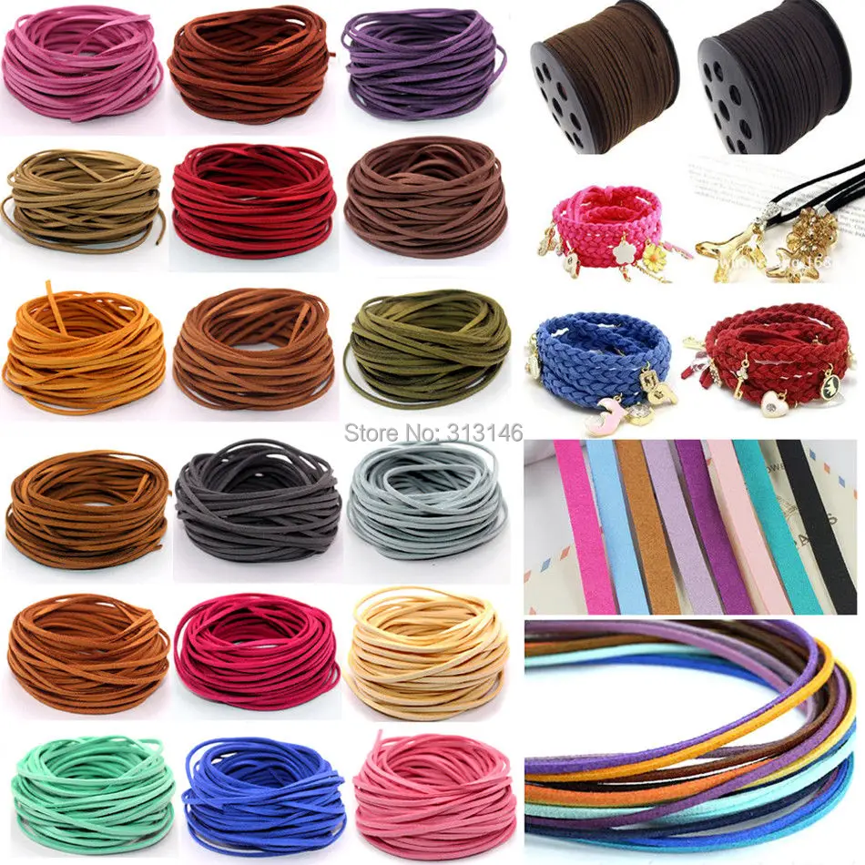 3mm 10yds Flat Faux Suede Braided Cord Korean Velvet Leather DIY Handmade Beading Bracelet Jewelry Making Thread String Rope
3mm 10yds Flat Faux Suede Braided Cord Korean Velvet Leather DIY Handmade Beading Bracelet Jewelry Making Thread String Rope