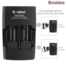 Soshine 2 Slots Li-ion RCR123 / RCR2 Rapid Battery Smart Charger with LED Indicator for 14250 / CR2 / 16340 / 17335 Battery
Soshine 2 Slots Li-ion RCR123 / RCR2 Rapid Battery Smart Charger with LED Indicator for 14250 / CR2 / 16340 / 17335 Battery