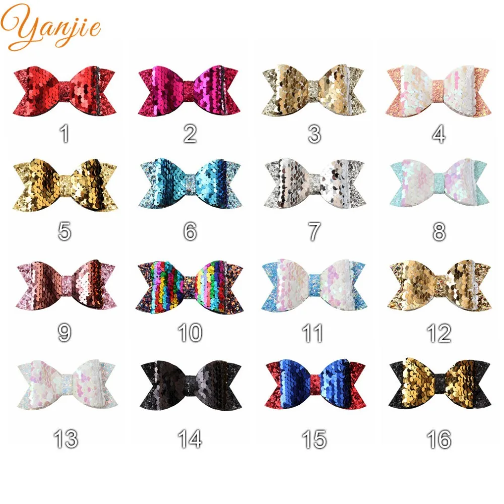 DHL Free 160pcs/lot 3.5'' Sequin & Chunky Glitter Hair Bows For 2019 Girls Hair Accessories Kids Glitter Leather Bow Headband
DHL Free 160pcs/lot 3.5'' Sequin & Chunky Glitter Hair Bows For 2019 Girls Hair Accessories Kids Glitter Leather Bow Headband