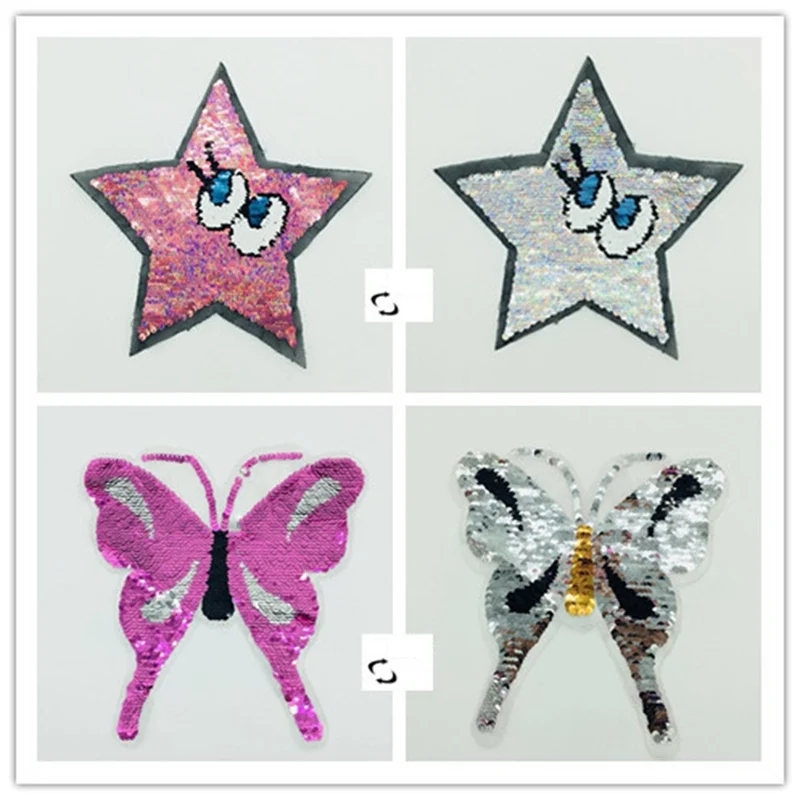 Stars Eyes Reversible Change Color Sequins Sew On Patches for clothes DIY Patch Applique Clothing Coat Sweater Crafts 2018 New
Stars Eyes Reversible Change Color Sequins Sew On Patches for clothes DIY Patch Applique Clothing Coat Sweater Crafts 2018 New