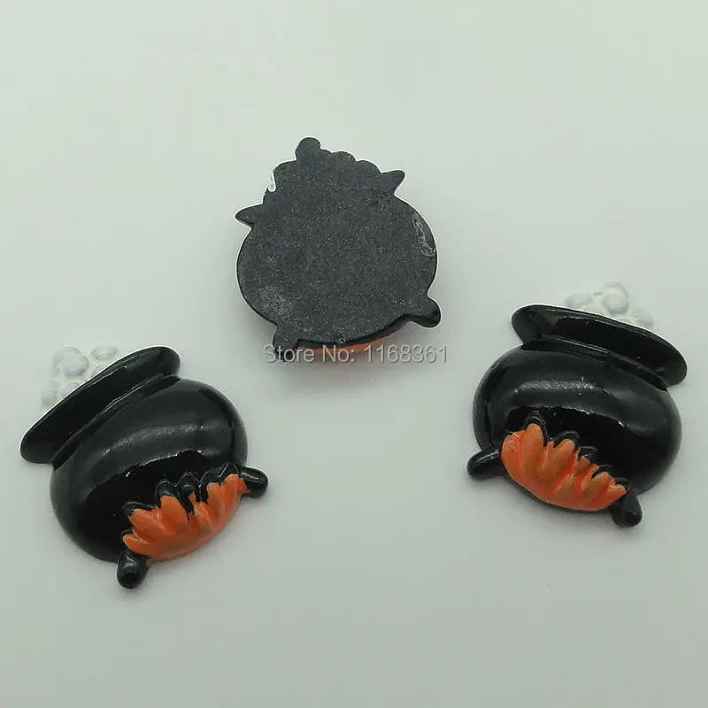 1pcs/lot resin flat back Halloween Magic jar 29mm Cabochons Scrapbooking Hair Bow Center DIY Christmas decration C105-6