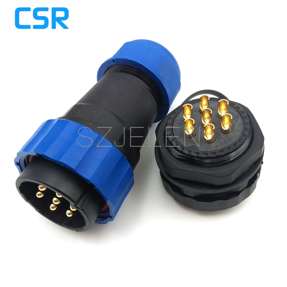 SD28TP-ZM, waterproof 7 pin connectors Cable plug and socket ,IP67, Industrial panel mount cable waterproof connector 7pin
SD28TP-ZM, waterproof 7 pin connectors Cable plug and socket ,IP67, Industrial panel mount cable waterproof connector 7pin