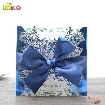 free shipping metallic blue royal blue ribbon Elegant europe style fence flower Luxury Wedding Invitations with Free Logo
free shipping metallic blue royal blue ribbon Elegant europe style fence flower Luxury Wedding Invitations with Free Logo