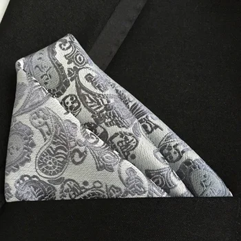 Lingyao Luxury pocket square high quality woven handkerchief silver grey paisley handky for wedding
Lingyao Luxury pocket square high quality woven handkerchief silver grey paisley handky for wedding