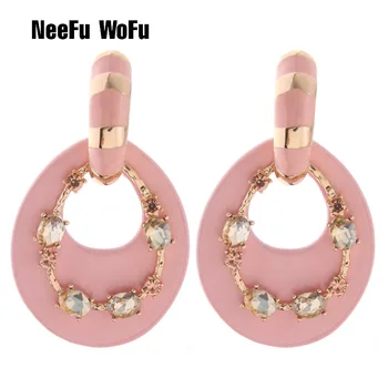 NeeFu WoFu Big Earring fashion jewelry Printed rings for women Leather orecchini bijoux femme Large Brinco Oorbellen
NeeFu WoFu Big Earring fashion jewelry Printed rings for women Leather orecchini bijoux femme Large Brinco Oorbellen