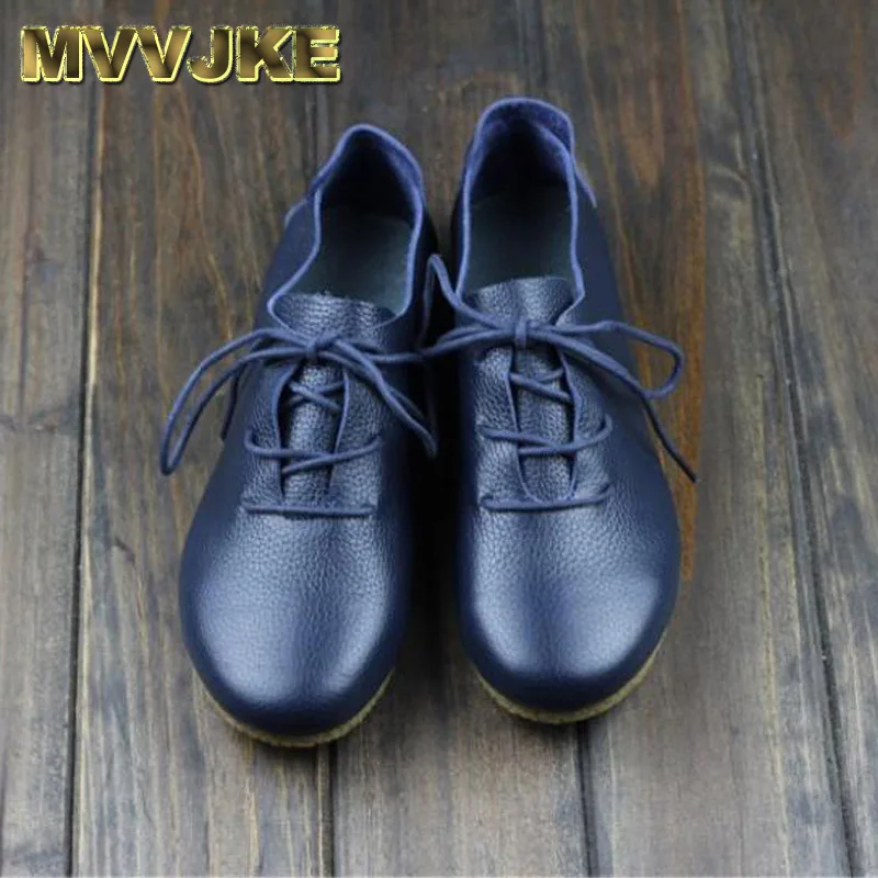 MVVJKE Women's Flat Shoes Genuine Leather Casual Lace Up Shoes Round toe Female Footwear Slip Resistant Rubber sole
MVVJKE Women's Flat Shoes Genuine Leather Casual Lace Up Shoes Round toe Female Footwear Slip Resistant Rubber sole