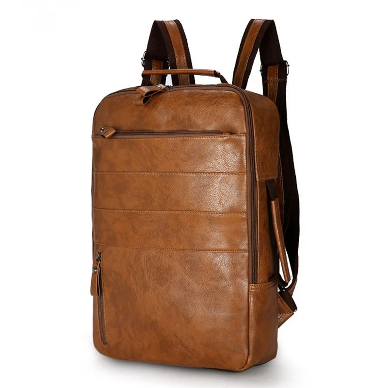 Vintage Men Backpack Waterproof PU Leather Travel Shoulder Bags Large Capacity Teenager Male Mochila Mujer Laptop Backpack CJ949
Vintage Men Backpack Waterproof PU Leather Travel Shoulder Bags Large Capacity Teenager Male Mochila Mujer Laptop Backpack CJ949