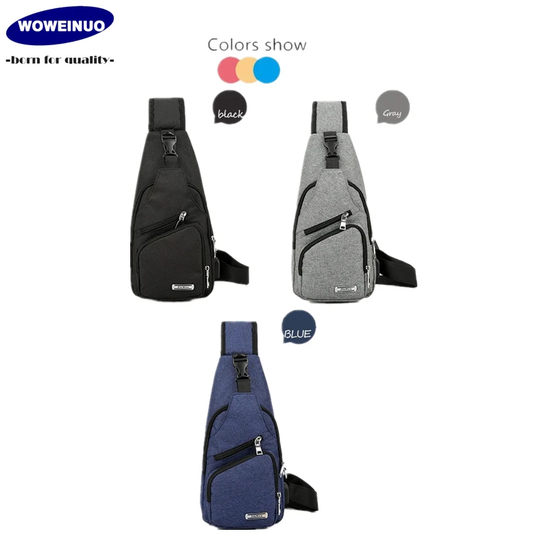 Wholesale Popular Canvas Men Chest Shoulder Bag Cell Phone Sling front Crossbody Bags with usb charger
Wholesale Popular Canvas Men Chest Shoulder Bag Cell Phone Sling front Crossbody Bags with usb charger