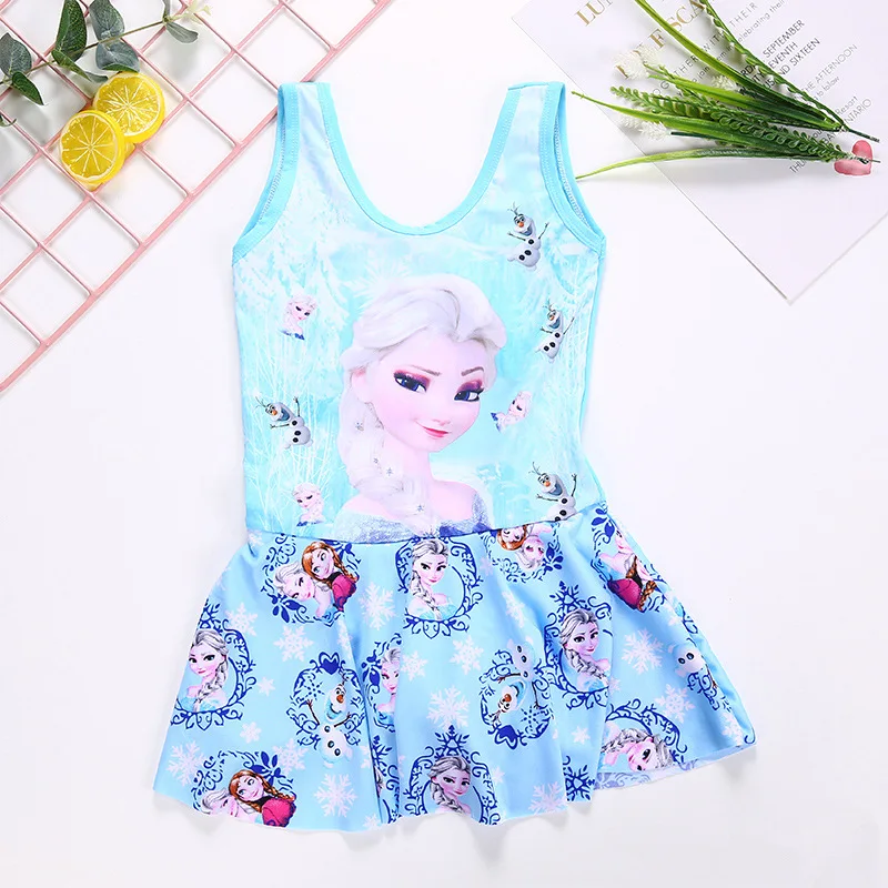 Disney Frozen Elsa Children's Swimsuit Girls Swimwear Sleeveless dress girls princess summer Swimsuit Height Range 112-125cm
Disney Frozen Elsa Children's Swimsuit Girls Swimwear Sleeveless dress girls princess summer Swimsuit Height Range 112-125cm