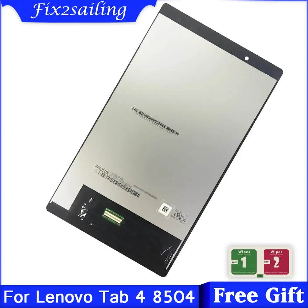 ZA2B0050RU Black Color : Black LCD Screen Mobile Phone and Digitizer Full Assembly for Lenovo Tab4 8 // TB-8504X // TB-8504
