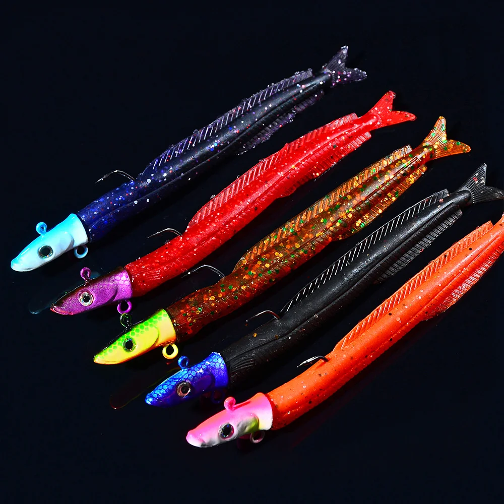 Comdaba 5pcs/lot 12.5cm Soft Wobblers Artificial Bait 13.5g Silicone Fishing Bait Sea Bass Carp Fishing Lead Jig Baits Tackle
Comdaba 5pcs/lot 12.5cm Soft Wobblers Artificial Bait 13.5g Silicone Fishing Bait Sea Bass Carp Fishing Lead Jig Baits Tackle