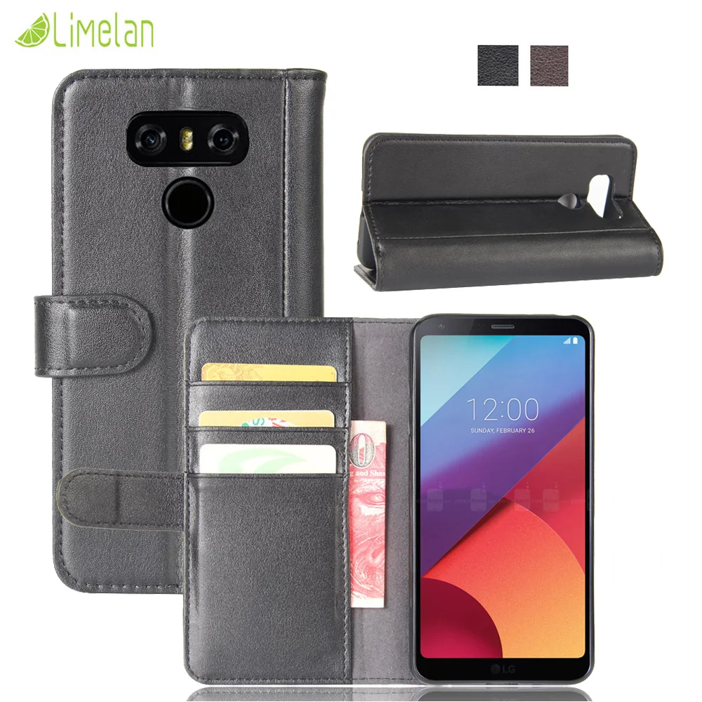Limelan For LG G6 Luxury Genuine Leather Case For LGG6 H870DS H870 5.7inch Leather Stand Flip Phone Cover Coque High Quality 
Limelan For LG G6 Luxury Genuine Leather Case For LGG6 H870DS H870 5.7inch Leather Stand Flip Phone Cover Coque High Quality