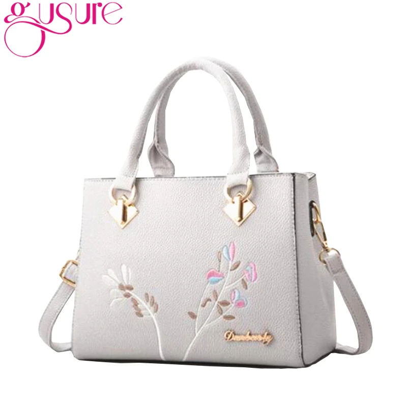 Gusure Embroidery Handbag for Women Shoulder Bags Lady PU Leather Totes Top-handle Crossbody Bag Female Flower Handbags
Gusure Embroidery Handbag for Women Shoulder Bags Lady PU Leather Totes Top-handle Crossbody Bag Female Flower Handbags