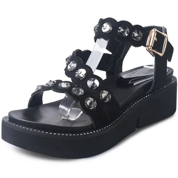 Han Edition Diamond Thick Bottom Female Sandals Nice New Summer peep-toe Fashion Sandals Prevent Slippery Outside Wear Female
Han Edition Diamond Thick Bottom Female Sandals Nice New Summer peep-toe Fashion Sandals Prevent Slippery Outside Wear Female