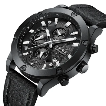 Men Business Watch CRRJU Top Brand Luxury Mens Quartz Wristwatches Male Leather Military Analog Sport Watches reloj hombre 2019
Men Business Watch CRRJU Top Brand Luxury Mens Quartz Wristwatches Male Leather Military Analog Sport Watches reloj hombre 2019