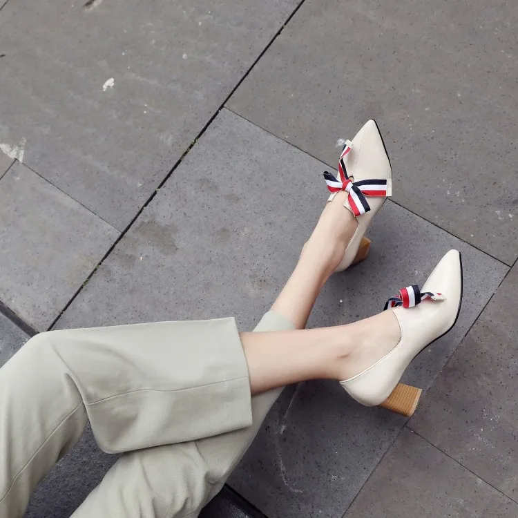 Big Size 11 12 13 14 15 ladies high heels women shoes woman pumps Bowknot Cusp Rough-heeled single shoes
Big Size 11 12 13 14 15 ladies high heels women shoes woman pumps Bowknot Cusp Rough-heeled single shoes