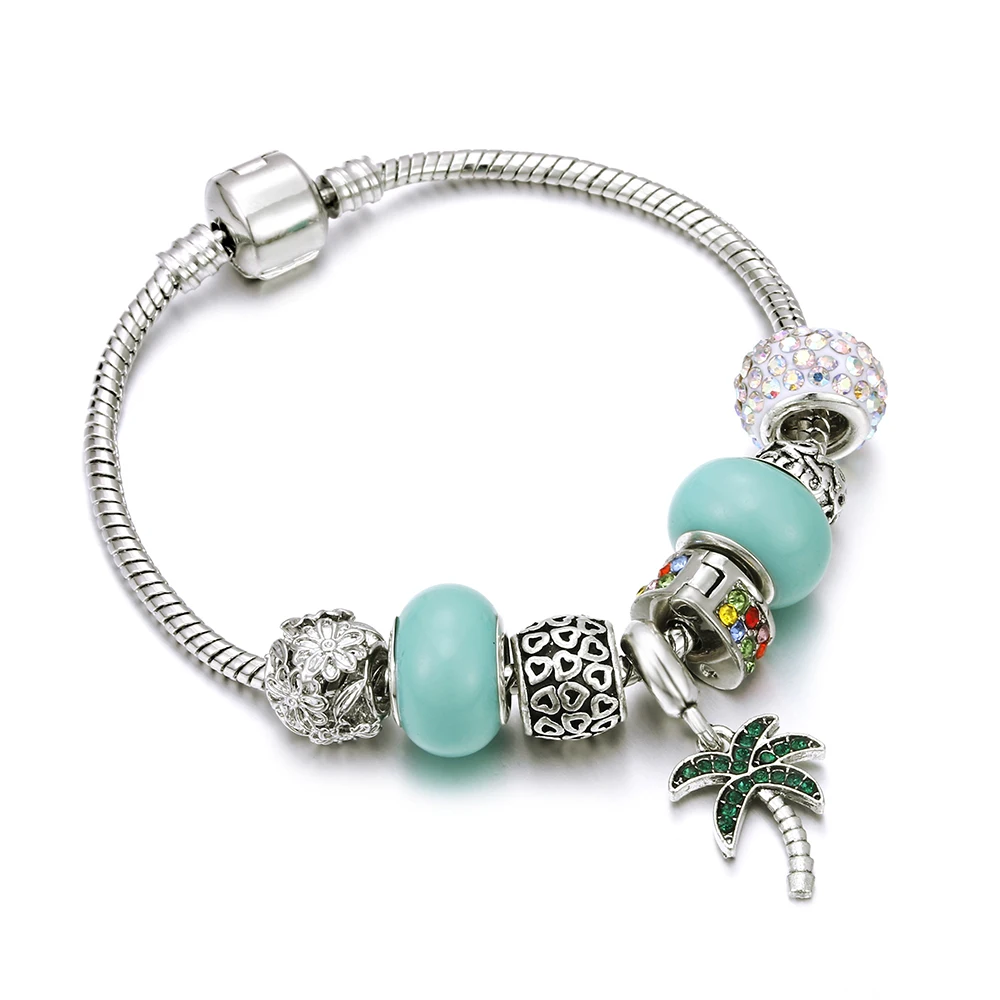 Women Charm Luxury Jewelry Bracelets Silver Snake Chain Angel Heart Rainbow Crystal Pendant Original Bangles For Girl DIY Gifts
Women Charm Luxury Jewelry Bracelets Silver Snake Chain Angel Heart Rainbow Crystal Pendant Original Bangles For Girl DIY Gifts