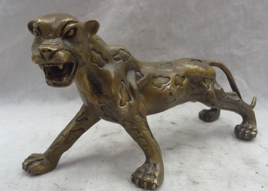 song voge gem S3166 10" Chinese Bronze FengShui Feral Ferocious Leopard Panther Statue Sculpture
song voge gem S3166 10" Chinese Bronze FengShui Feral Ferocious Leopard Panther Statue Sculpture