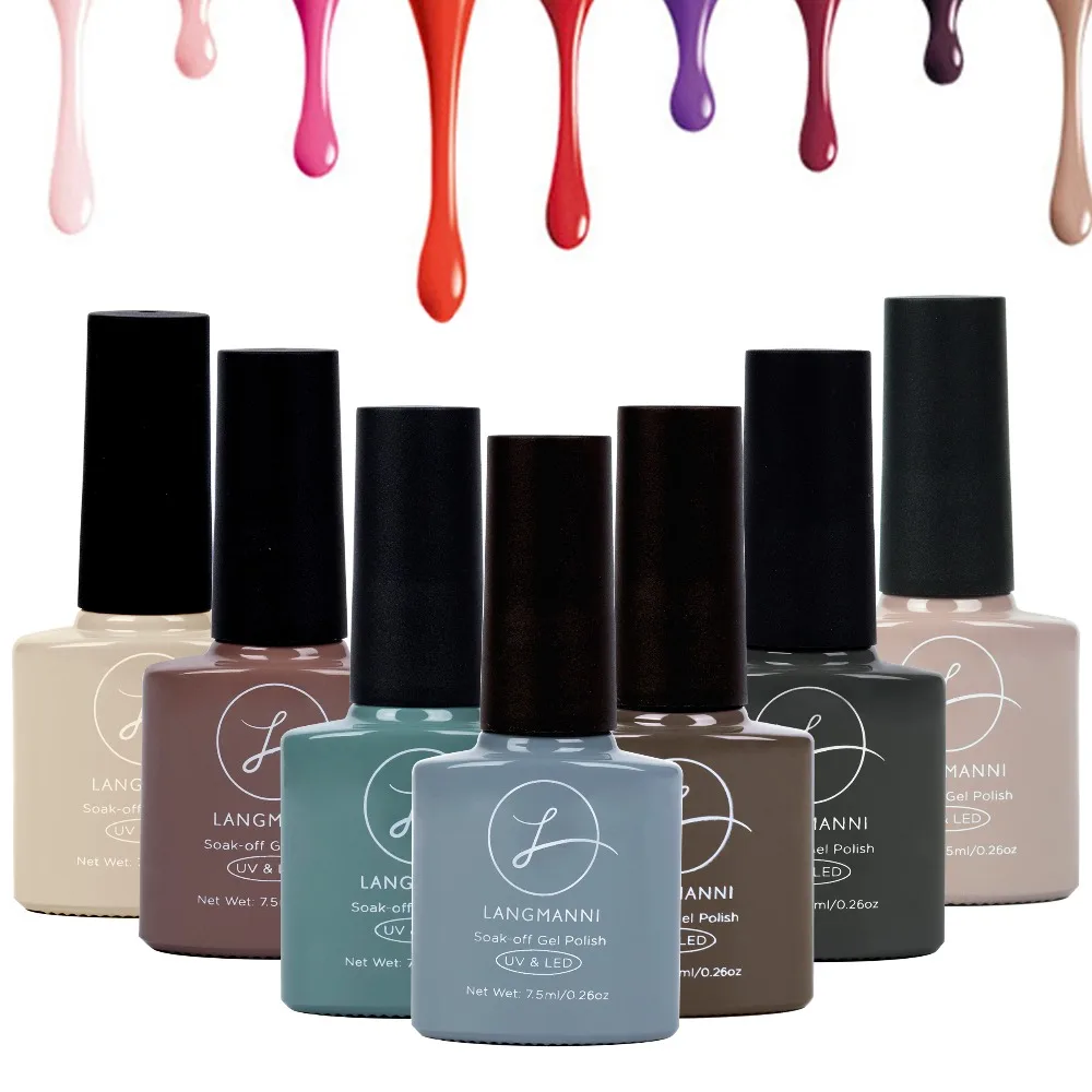 Langmanni Brand Gel Varnish Lacquer Nail Art DIY 69 Colors Soak off Organic Odorless Enamels LED UV Nail Gel Polish Professional
Langmanni Brand Gel Varnish Lacquer Nail Art DIY 69 Colors Soak off Organic Odorless Enamels LED UV Nail Gel Polish Professional