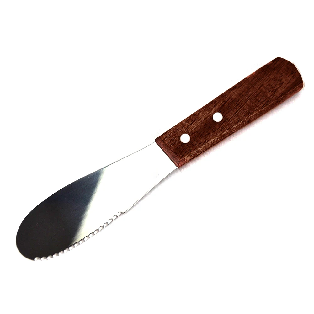 Spatula Breakfast Tool Wood Handle Scraper Butter Knife Cutlery Stainless Steel Spreader
Spatula Breakfast Tool Wood Handle Scraper Butter Knife Cutlery Stainless Steel Spreader