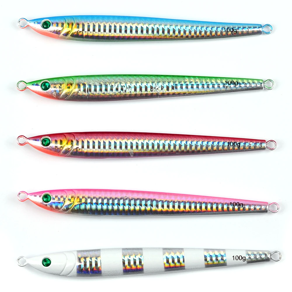 HiUmi 5pcs 80g or 100g Lead Fishing Lure Metal Jig Fishing Lures Jigs Hard Fish Bait
HiUmi 5pcs 80g or 100g Lead Fishing Lure Metal Jig Fishing Lures Jigs Hard Fish Bait